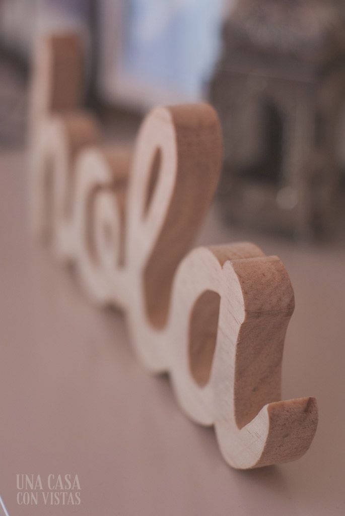 Letras de madera personalizadas para decorar