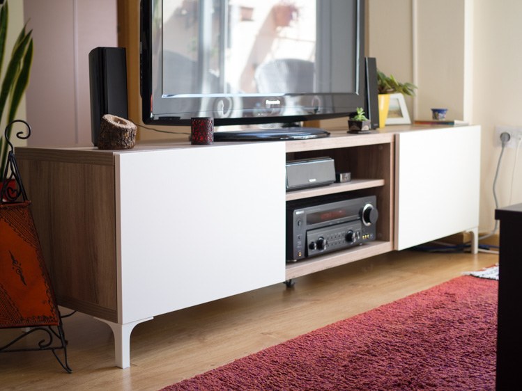 Nuestro mueble Bestå de Ikea para la tv